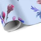 Wasserfarbenes botanisches nahtloses Muster. Handg Geschenkpapier (Rolleneckpunkt)