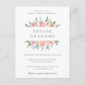 Wasserfarbenes Brautparty Einladungspostkarte (Vorderseite)