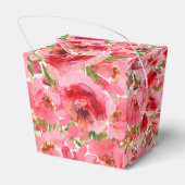 Wasserfarbenes Brautparty Geschenkschachtel (Rückseite)