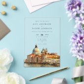 Wasserfarbenes Destination-Hochzeit mit Blick auf  Acryleinladungen (In Situ (Hochzeit))