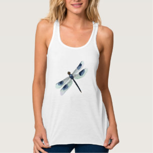 Wasserfarbenes Dragonfly-Shirt Tank Top