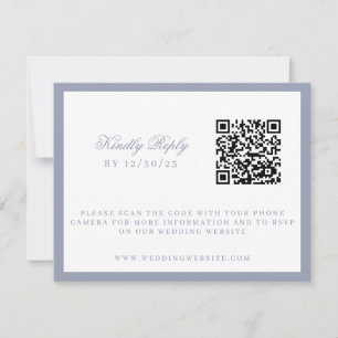 Wasserfarbenes Florales Gartenparty-Wappen Hochzei RSVP Karte