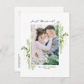 Wasserfarbenes Foto aus naturbelassenen Foliage Ankündigungspostkarte (Vorne/Hinten)