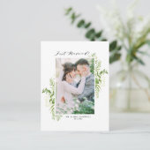 Wasserfarbenes Foto aus naturbelassenen Foliage Ankündigungspostkarte (Stehend Vorderseite)