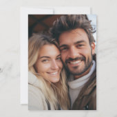 Wasserfarbenes Foto Pine Tree Save the Date (Rückseite)