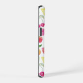 Wasserfarbenes Fruchtmonogramm iPhone 15 Hülle (Rechte Seite)