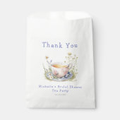 Wasserfarbenes Frühling Brautparty Tee Party Geschenktütchen (Vorderseite)