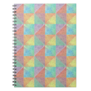 Wasserfarbenes geometrisches Muster Notizblock