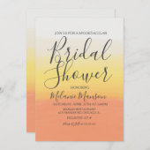 Wasserfarbenes Halloween-Brautparty Einladung (Vorne/Hinten)