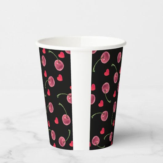 Wasserfarbenes Herd Pappbecher (Links)