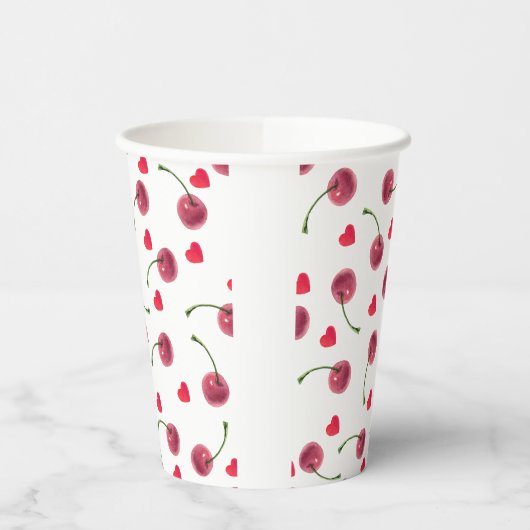 Wasserfarbenes Herd Pappbecher (Links)