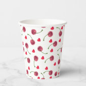 Wasserfarbenes Herd Pappbecher (Vorderseite)