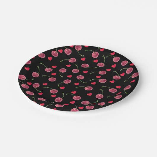 Wasserfarbenes Herd Pappteller (Schrägansicht)