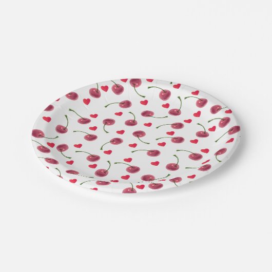 Wasserfarbenes Herd Pappteller (Schrägansicht)