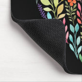 Wasserfarbenes Herz Mousepad (Ecke)