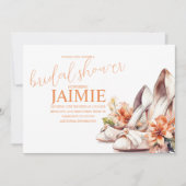 Wasserfarbenes Hochzeitsferkel Brautparty Einladung (Vorderseite)