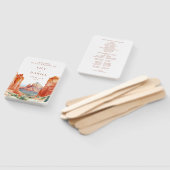 Wasserfarbenes Hochzeitsprogramm Wüstenberg Fächer (Non-assembled)