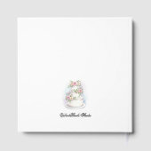 Wasserfarbenes Hochzeitstorch Hochzeitstag Gästebu Gästebuch (Rückseite)