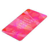 Wasserfarbenes inspirierendes Zitat für Frauen Magnet (Linke Seite)