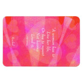 Wasserfarbenes inspirierendes Zitat für Frauen Magnet (Horizontal)