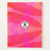 Wasserfarbenes inspirierendes Zitat für Frauen Planer (Rückseite)