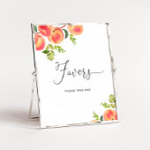 Wasserfarbenes kleines Pfirsichzeichen Poster