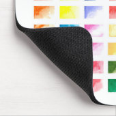 Wasserfarbenes kreatives Design. Mousepad (Ecke)