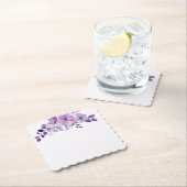 Wasserfarbenes lila Blumenbouquet Untersetzer (Vor Ort)