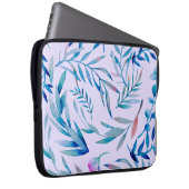 Wasserfarbenes nahtloses Muster. Botanische Orname Laptopschutzhülle (Vorne Rechts)