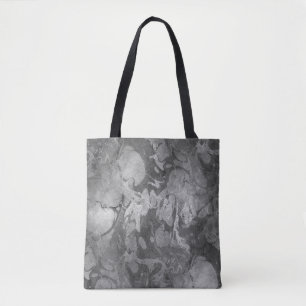 Wasserfarbenes nahtloses Muster grau + Ihre Ideen Tasche