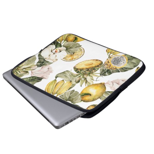 Wasserfarbenes, nahtloses Muster. Handgemalt Laptopschutzhülle (Vorne Knopf)