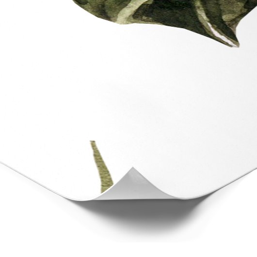 Wasserfarbenes, nahtloses Muster. Handgemalt Poster (Ecke)