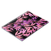 Wasserfarbenes, nahtloses Muster mit Blätter. Brig Notizblock (Linke Seite)