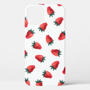 Wasserfarbenes nahtloses Muster mit Erdbeeren Case-Mate iPhone Hülle