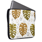 Wasserfarbenes nahtloses Muster mit exotischen tro Laptopschutzhülle (Vorne Rechts)