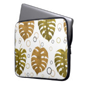 Wasserfarbenes nahtloses Muster mit exotischen tro Laptopschutzhülle (Vorderseite Links)