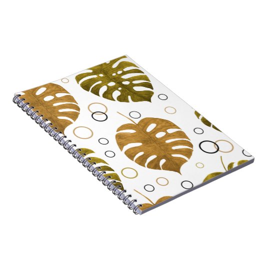 Wasserfarbenes nahtloses Muster mit exotischen tro Notizblock (Rechte Seite)