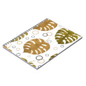 Wasserfarbenes nahtloses Muster mit exotischen tro Notizblock (Linke Seite)