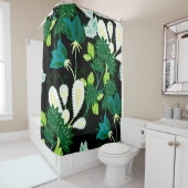 Wasserfarbenes nahtloses Muster mit fantasievollen Duschvorhang (Beispiel)