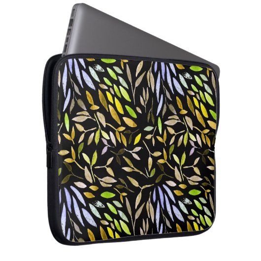 Wasserfarbenes nahtloses Muster mit farbenfrohen B Laptopschutzhülle (Vorne Rechts)