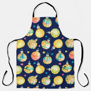 Wasserfarbenes nahtloses Muster mit glänzender gol Schürze