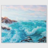 Wasserfarbenes nahtloses Muster mit handgestrichen Geschenkpapier (Flach)