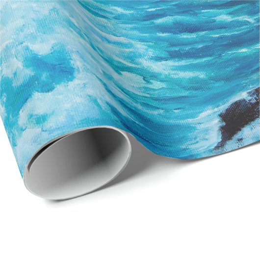 Wasserfarbenes nahtloses Muster mit handgestrichen Geschenkpapier (Rolleneckpunkt)