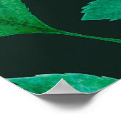 Wasserfarbenes nahtloses Muster mit handgestrichen Poster (Ecke)