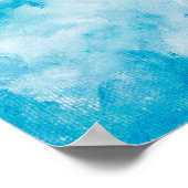 Wasserfarbenes nahtloses Muster mit handgestrichen Poster (Ecke)