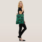 Wasserfarbenes nahtloses Muster mit handgestrichen Tasche (Am Model)