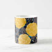 Wasserfarbenes nahtloses Muster mit Kamelien-Blume Kaffeetasse (Mittel)