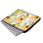 Wasserfarbenes nahtloses Muster mit magnolischen B Laptopschutzhülle (Vorne Knopf)