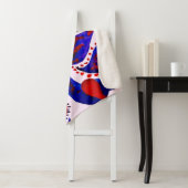 Wasserfarbenes nahtloses Muster mit Pisley. Abstra Sherpadecke (Beispiel)