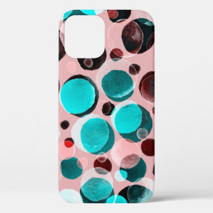 Wasserfarbenes nahtloses Muster mit Polka-Punkten Case-Mate iPhone Hülle